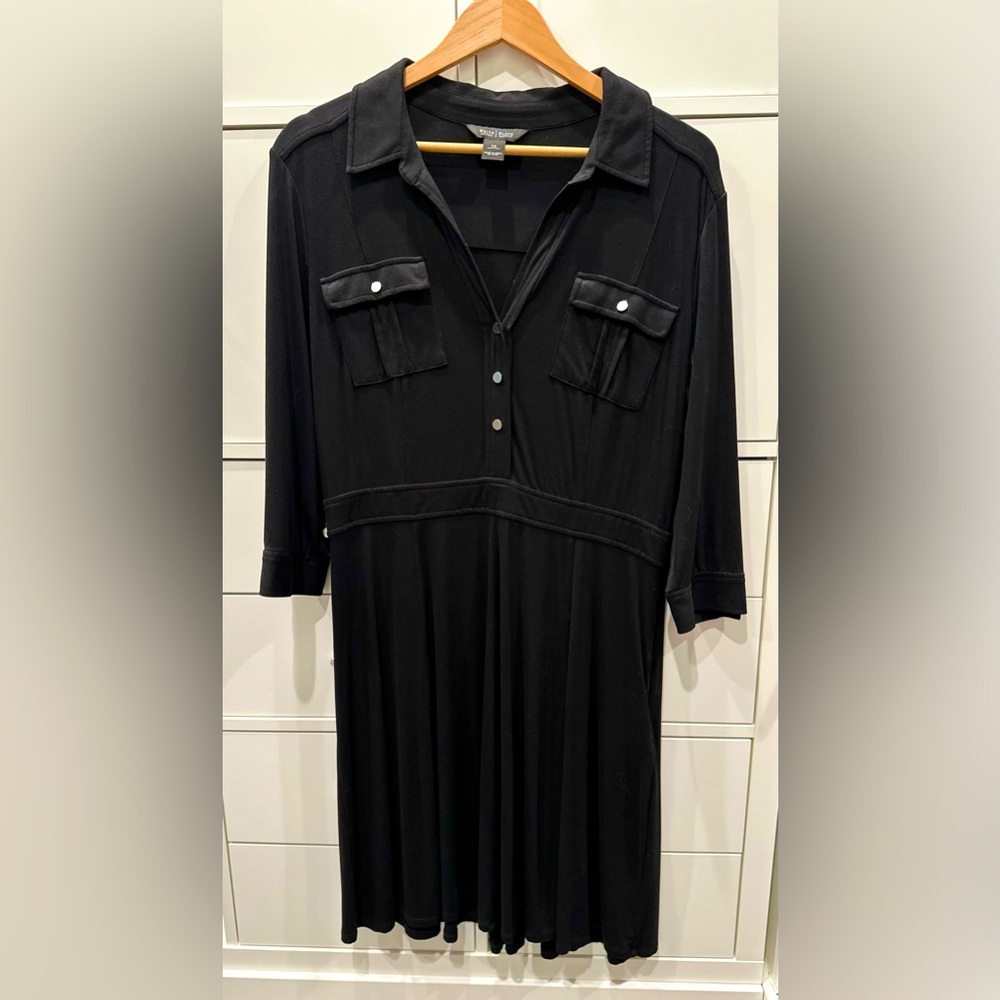 WHITE HOUSE BLACK MARKET shirt dress, size 14